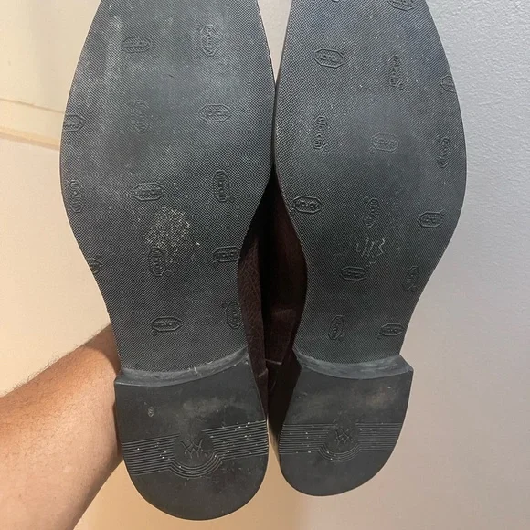 Massimo Dutti Brown Pebble Leather Dress Shoes - Sz 11.5 - Picture 13 of 15